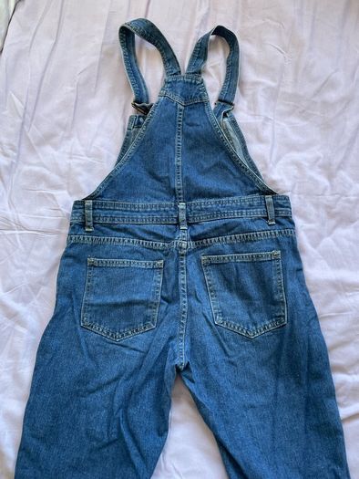 Blue denim dungarees