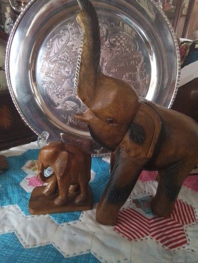 Carved Elephant + Another