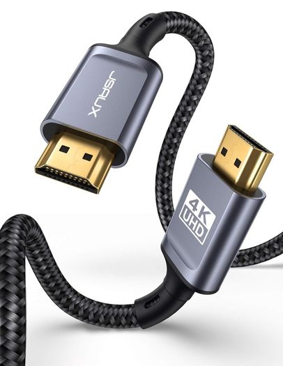 4K HDMI Cable 3M, Ultra High Speed 18Gbps HDMI 2.0 Cable Lead Support 4K@60Hz HDR, HDCP 2.2, 2160P, HD 1080P, Ethernet, 3D, ARC Compatible with Fire TV, Apple TV, PlayStation PS4 PS3 PC - Grey