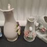4 floral decorated vases Image 3