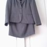 Vintage Dark Grey Skirt Suit/Business Suit. Image 2