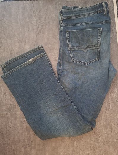 Diesel Zatiny Men's Bootcut Jeans W36 L32 Mid Blue Wash Denim Classic Fit