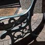 iron cast garden bench sides Image 2