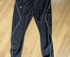 Black men's warm leggings