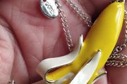 Necklace with a pendant in the form of a banana