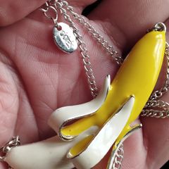 Necklace with a pendant in the form of a banana