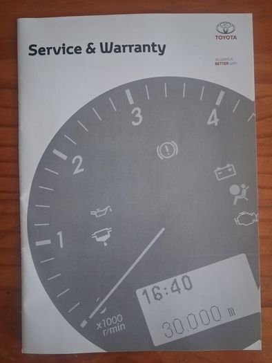 Toyota Service History Book Blank For All Models