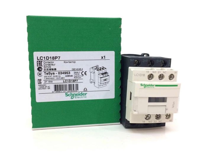 Contactor LC1D18P7 Schneider