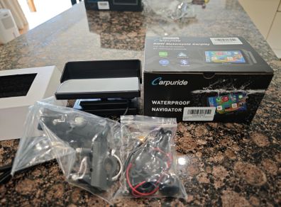 2025 Carpuride W502B PRO Motorcycle GPS Wireless Carplay/Android Auto, 5" Waterproof Motorbike Touch Screen