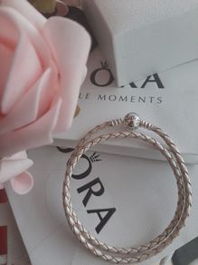 New genuine pandora double leather bracelet