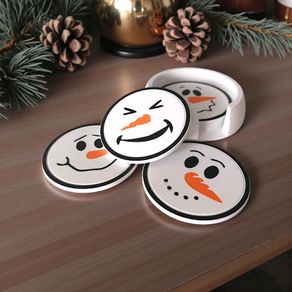 Christmas Snowman Coasters  Set of 6