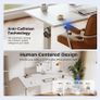Electric Standing Desk, 100 x 60 cm Height Adjustable Sit Stand Desk Image 4