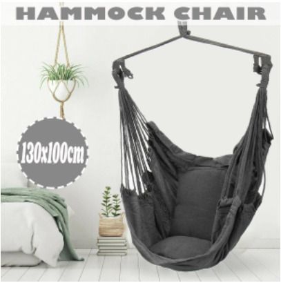 BRAND NEW Portable Hanging Hammock Chair Swing Thicken Porch Seat Garden Outdoor Camping Patio Travel