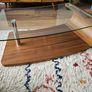 Curved coffee table - glass top Image 5