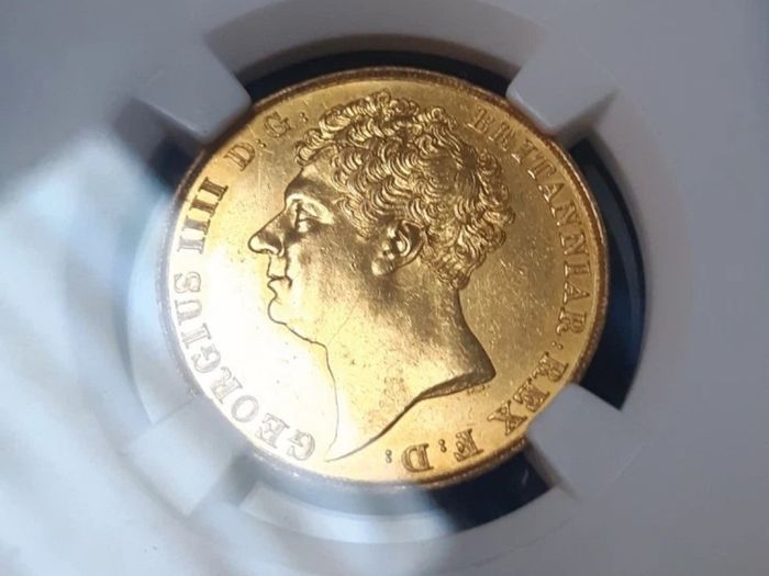 1823 Two Pounds British Double Gold Sovereign Great Britain King George IV