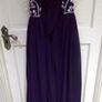 Navy and Silver Formal Dress / Maxi Dress / 8-10 UK Image 3
