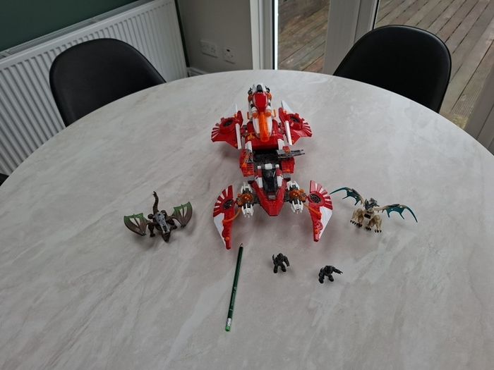 Brick Compatible Spaceship Dragon Playset.