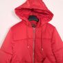 Topshop Bright Red Puffer Jacket Hooded 8UK/36EU Image 3