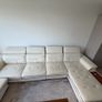 Cream Corner Sofa with Reclining Headrests & USB Charging Image 3
