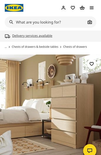 Ikea Malm chest of drawers