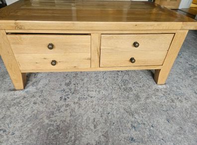 Solid oak coffee table