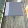 Grey square table indoor or outdoor 60cm . Metal frame Image 8