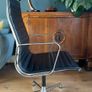Eames EA 108 High-Backed Leather Swivel Chair Image 3
