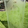 Acid etched glass panel Image 9