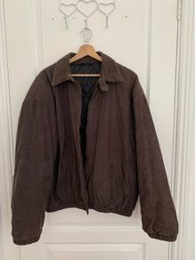 Vintage Men's Brown Corduroy Padded Jacket