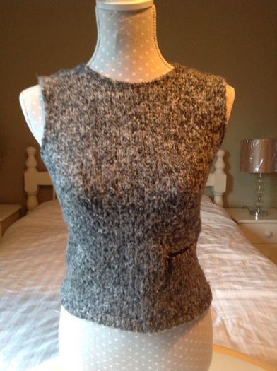 Grey URBAN Knitted Top with Pocket Detail Size 38