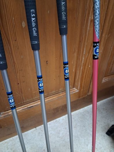 Golf Clubs. US Kids Golf Set.Left Handed .Age 7 To 8 Years Old. Girls Set.. In As New Condition. Collect In Dublin Or Receive Via Post.