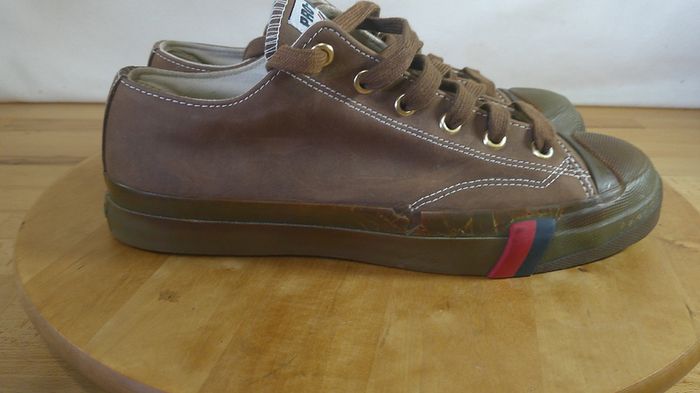 Rare Sample Mens PRO-Keds Royal Lo Brown Leather Sneakers Size Ire 8 / EUR 42