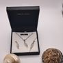 sterling silver necklace and earrings matching set Image 3