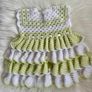 Beautiful handmade crochet baby dress Image 3