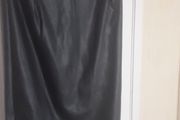 Skirt/Knee Length A-Line Pencil Skirt Leather Look  ..  Colour: Black .. Size: 8 UK / 34 Eur