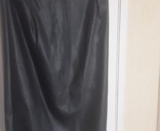 Skirt/Knee Length A-Line Pencil Skirt Leather Look  ..  Colour: Black .. Size: 8 UK / 34 Eur