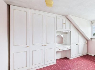 Built-in wardrobe now dismantled