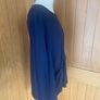 Cos navy viscose top size M/10-12 Image 2