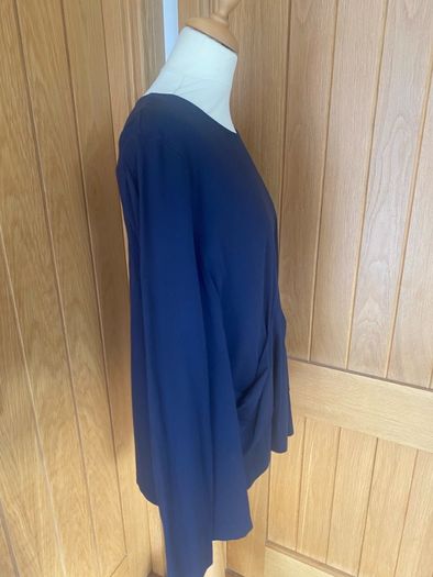 Cos navy viscose top size M/10-12