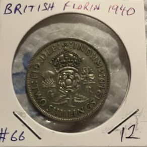 British Florin 1940 (50% Silver)