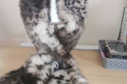 BNWT - Paul Costelloe leopard fur scarf