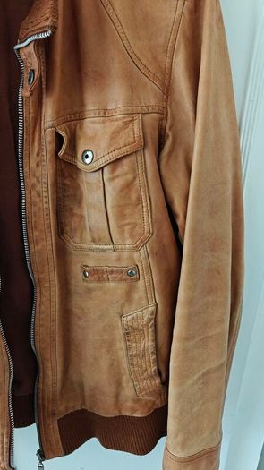 Classic Men's Aviatrix Tan Leather Jacket