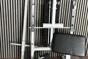 weight bench York fitness with attachments
