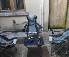 Set of camp/Beach chairs and table