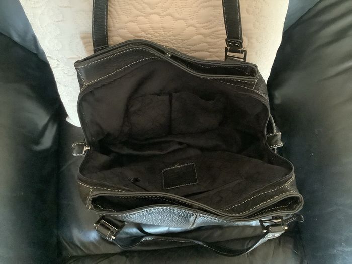 Fossil black leather shoulder bag