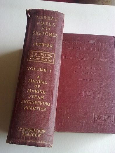 Verbal Notes and Sketches for Marine Engineer Officers 2 volumes complete