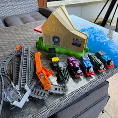Thomas the tank engine trains and track pieces