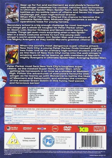 Marvel Ultimate Spider-Man: Vol 1-4 Box Set DVD Brand New & Sealed