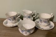Vintage 6 Piece Royal Kent China Tea for 2 set