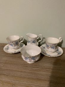 Vintage 6 Piece Royal Kent China Tea for 2 set